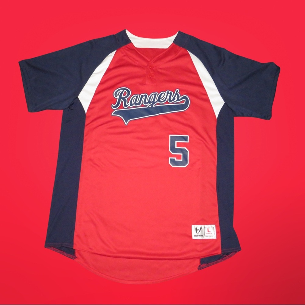 Texas Rangers High Five brand jersey